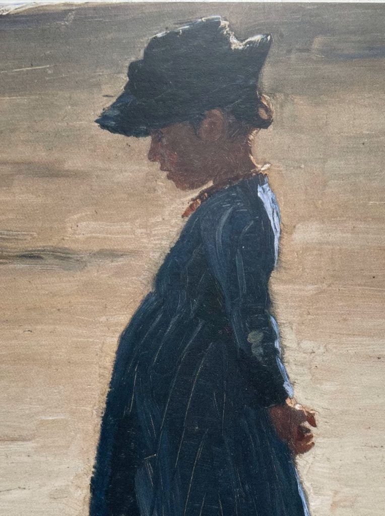 "Petite fille sur la plage..." (d'après Krøyer)