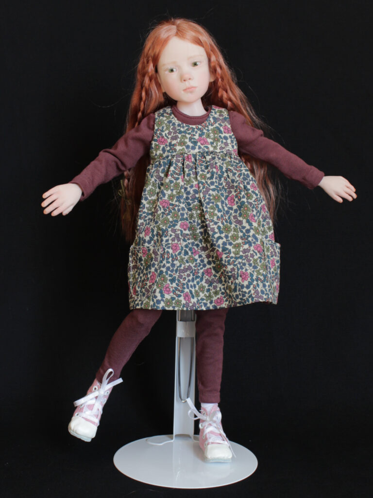 Poupée de collection, sculpture figurative pièce unique Laurence Ruet