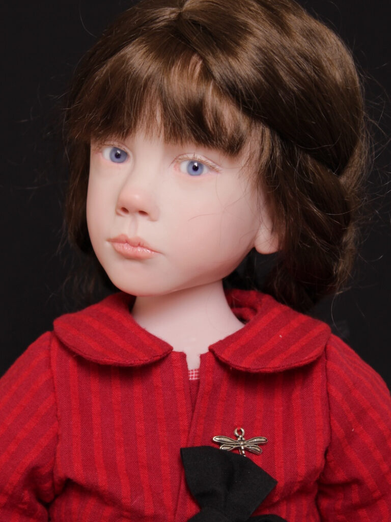Poupée de collection, sculpture figurative pièce unique Laurence Ruet poupée articulée 50 cm