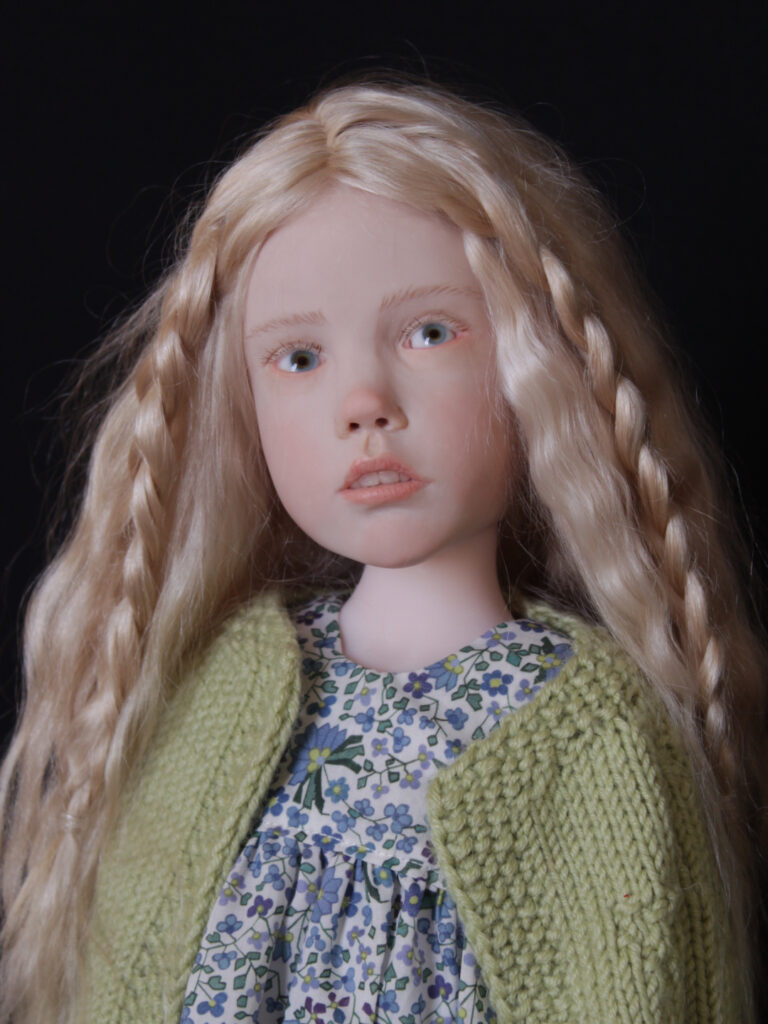 "Jumelles".Sculpture figurative de Laurence Ruet. Poupées de collection, pièces uniques.