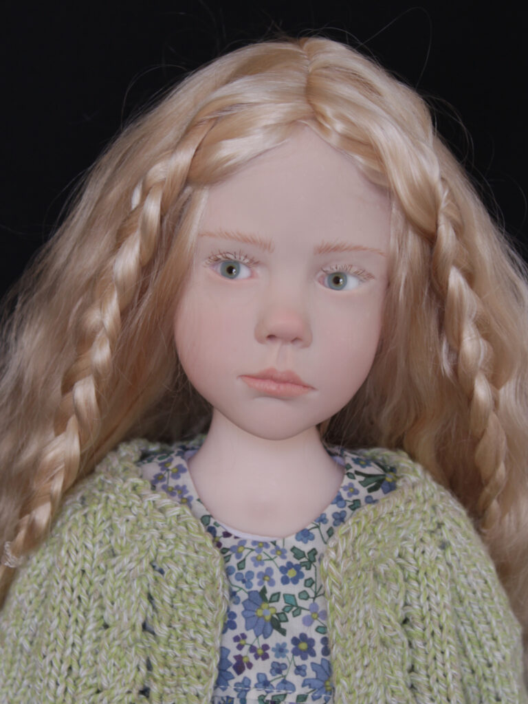 "Jumelles".Sculpture figurative de Laurence Ruet. Poupées de collection, pièces uniques.