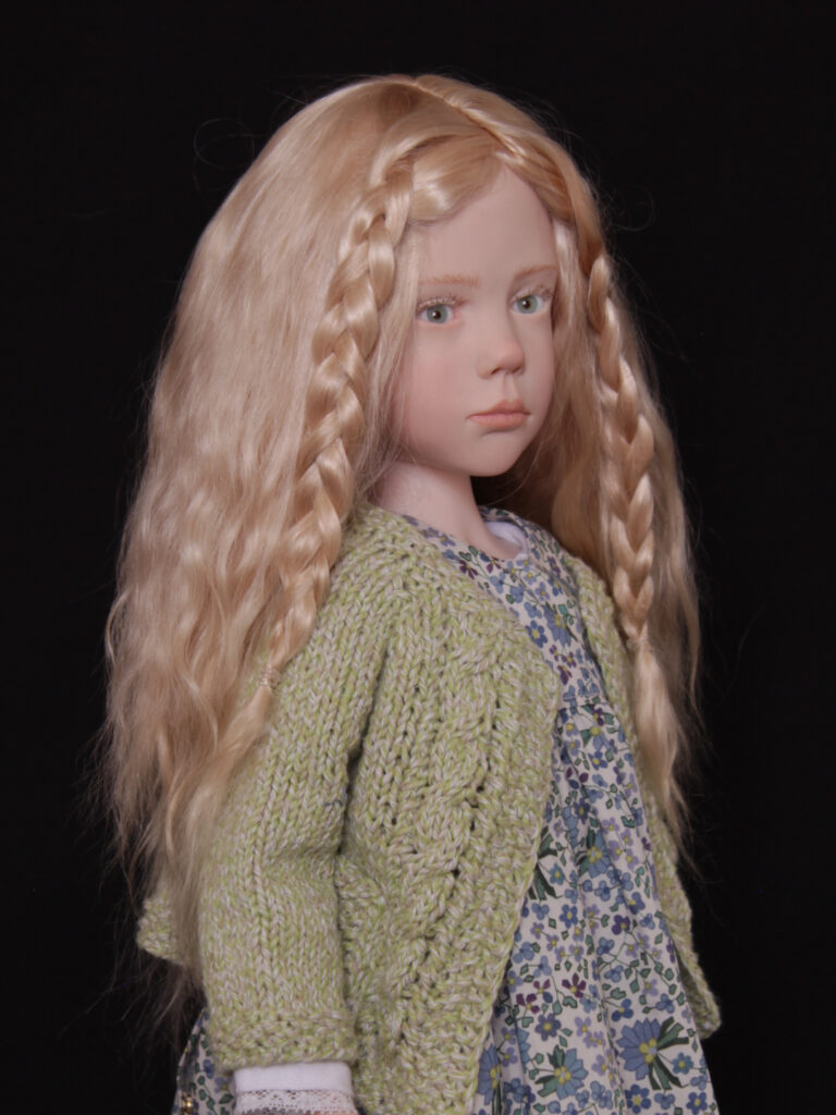 "Jumelles".Sculpture figurative de Laurence Ruet. Poupées de collection, pièces uniques.