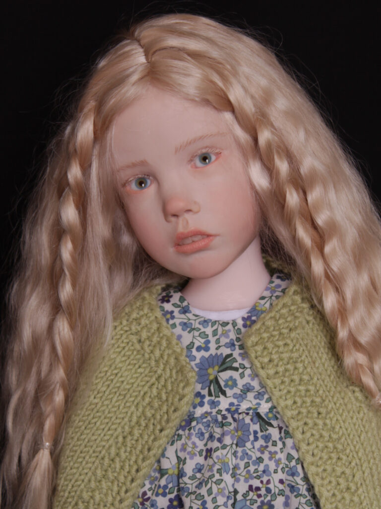 "Jumelles".Sculpture figurative de Laurence Ruet. Poupées de collection, pièces uniques.